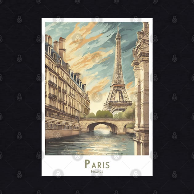 Art Deco Paris France - Vintage Retro Poster by POD24